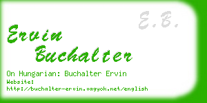 ervin buchalter business card